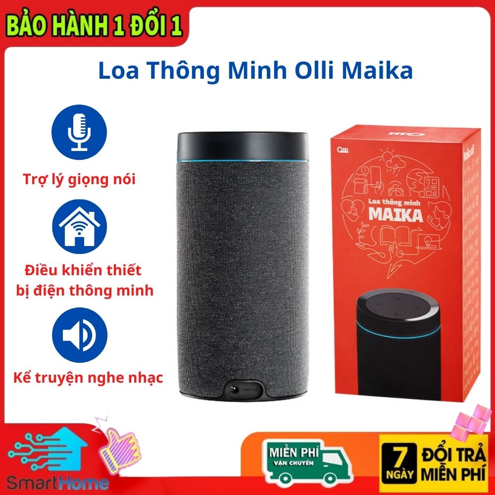 Loa Bluetooth Thông Minh Maika Điều khiển bằng giọng nói, Điều khiển thiết bị điện thông minh, kể truyện, nghe nhạc