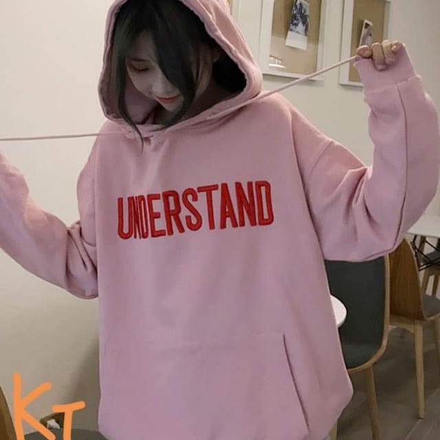 Áo hoodie UNDERSTAND chữ ngực KTH0919