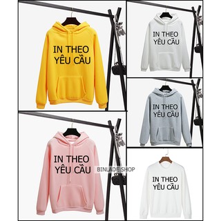 [♥️Chọn màu+Size♥️] Áo Hoodie In Theo Yêu Cầu Form Đẹp - PTC51