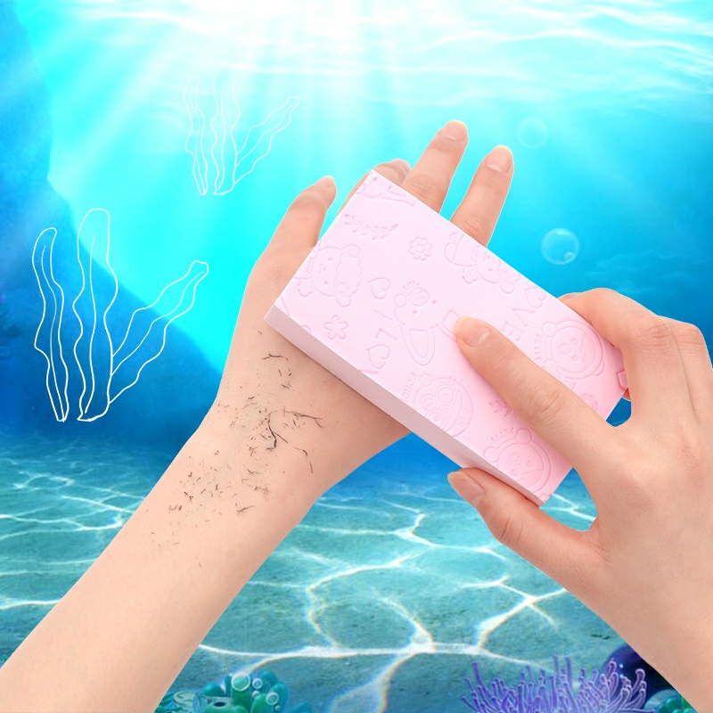Mút Tắm Kì Ghét ,Tẩy Da Chết, Cọ Lưng - Bông Tắm Kỳ Ghét Dạng Mút Tạo Bọt Xà Phòng