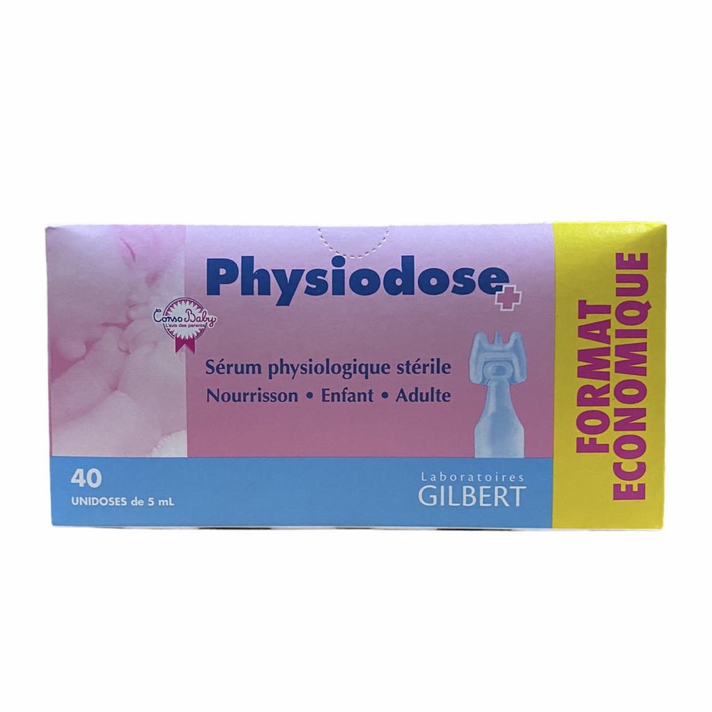  Nước Muối Sinh Lý Physiodose Pháp 40 ống - Muối Hồng