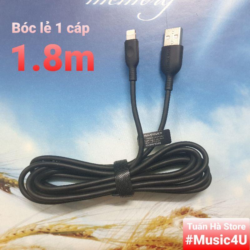 Dây cáp sạc nhanh USB type A ra L 2.4A RavPower USB 0.9m 1.8m 3.0m siêu bền Tuấn Hà Store