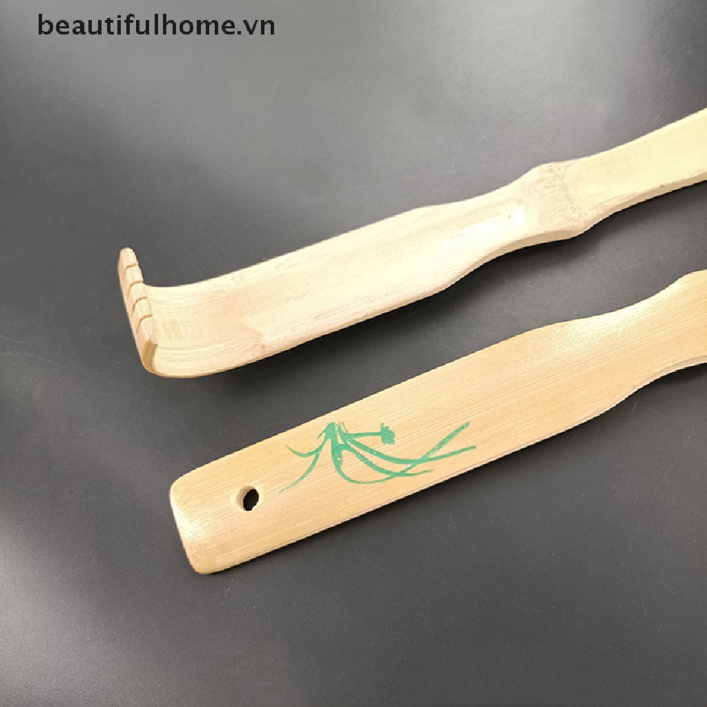 [Hàng mới về] Cây lăn mát xa lưng bằng gỗ tre bền bỉ tiện lợi