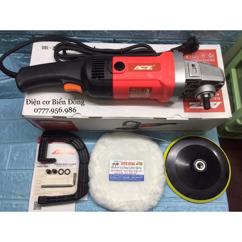 Máy đánh bóng 🥎 FREESHIP 🥎 Máy đánh bóng ôtô ACZ đĩa 180mm 1800W đánh bóng các bề mặt ôtô, gỗ, gương,điêu khắc mỹ nghệ