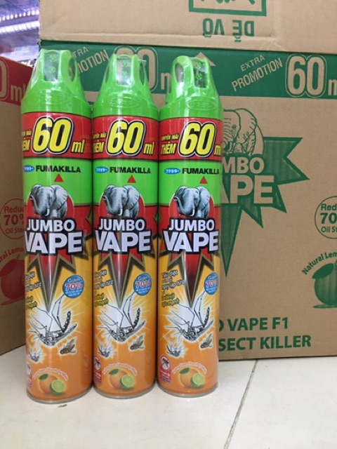 Bình xịt muỗi Jumbo vape Fik 600ml