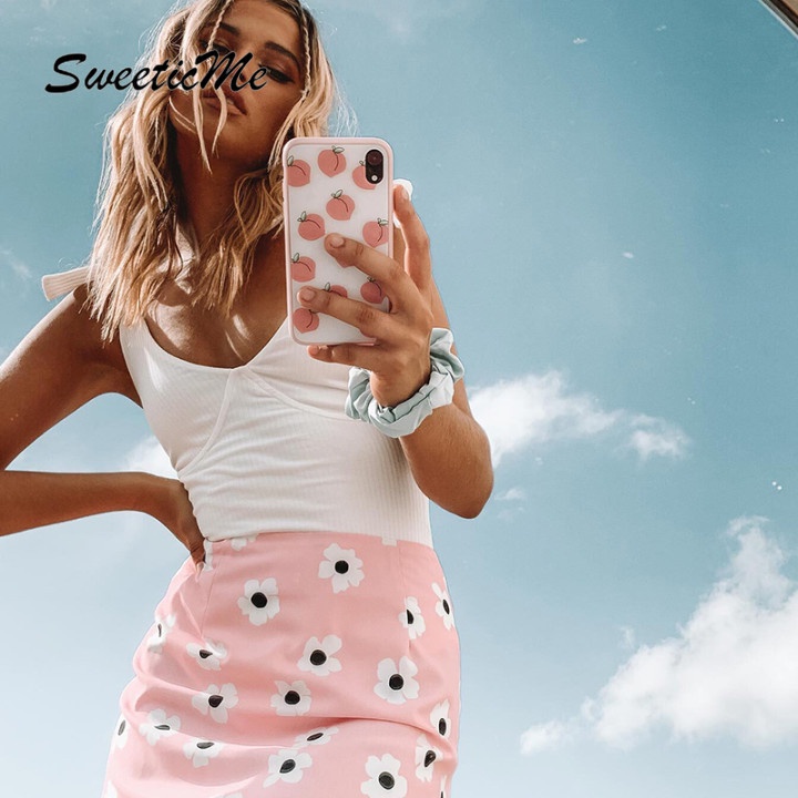 Chân Váy Chữ A Khóa Kéo In Họa Tiết Ngọt Ngào Ngọt Ngào Cho Nữ 2021 | BigBuy360 - bigbuy360.vn