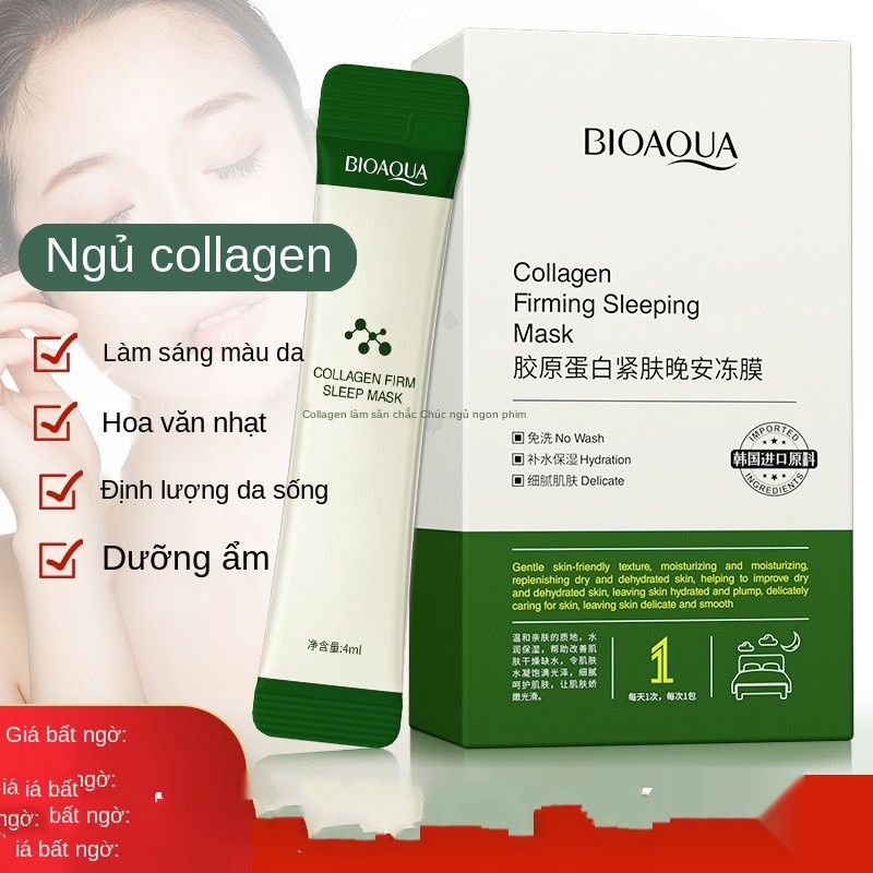 (Hàng Mới Về) Set 20 Mặt Nạ Bùn Collagen Dưỡng Ẩm Làm Săn Chắc Da Dùng Một Lần