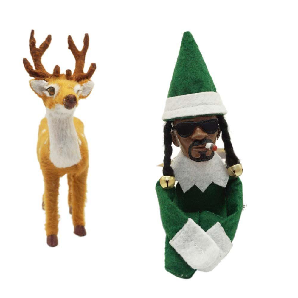 IVORY Đồ trang trí Nhân Vật Spy on A Stoop Bằng Nhựa Resin Trang Trí Năm Mới