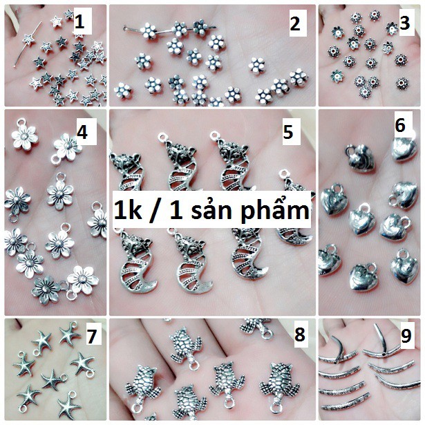 charm giá sỉ Phụ kiện 50 gram giá 25k / 1 gói