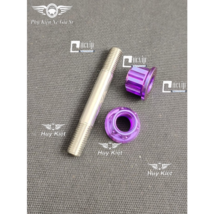 [Rẻ Vô Địch] Cốt Trục Phuộc Giữa Inox Kèm 2 Tán Titan Thật GR5 Cho Exciter 2011 - 2020 4197