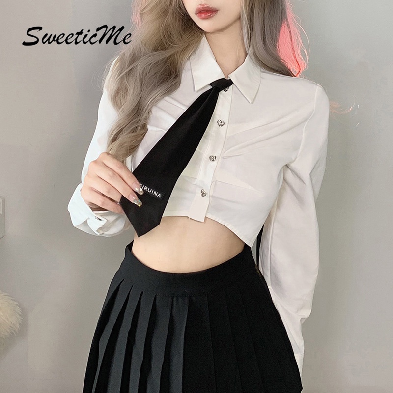 Áo Thun Tay Dài Dáng Ôm Phối Màu Tương Phản Thời Trang   Cho Bạn Gái