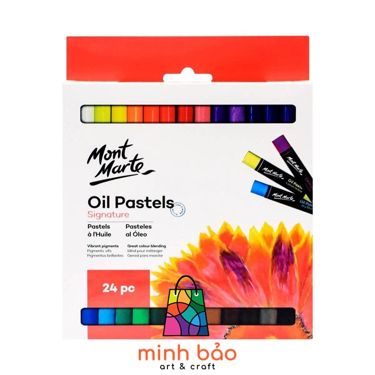 SÁP DẦU CAO CẤP MONT MARTE BỘ 12/24 MÀU