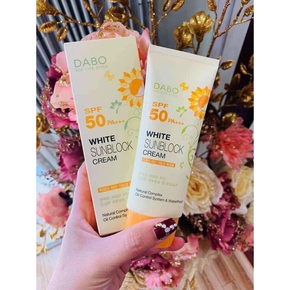 KEM CHỐNG NẮNG DABO WHITE SUNBLOCK CREAM SPF50 PA+++