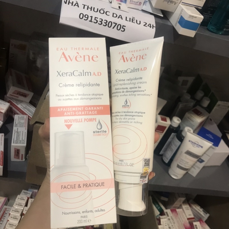 Kem dưỡng ẩm cho da khô ngứa Avene Xeracalm AD Cream 200ml