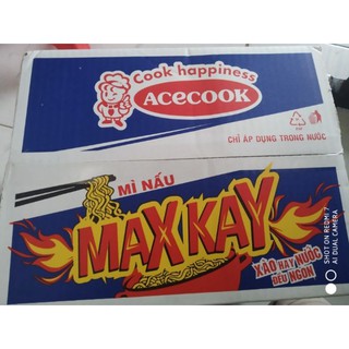 Thùng mì nấu 4 phút MAXKAY hương vị hải sản