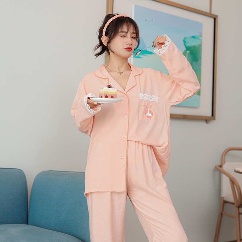 Pijama- Đồ Bộ Set Ngủ Vải Đũi Lụa Cao Cấp Sang Chảnh Áo Dài Phối Ren DDDP01
