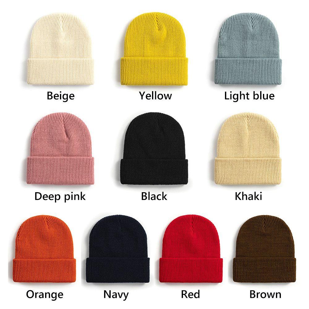 Mũ Beanie Dệt Kim Độ Co Giãn Cao Thời Trang Mùa Đông