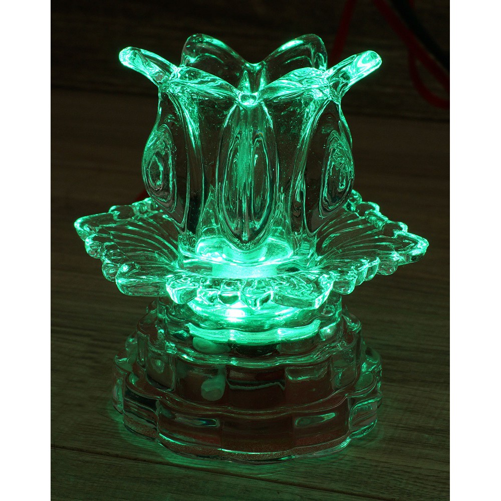 Đèn Hoa Thủy Tinh có Led đổi màu (F19)