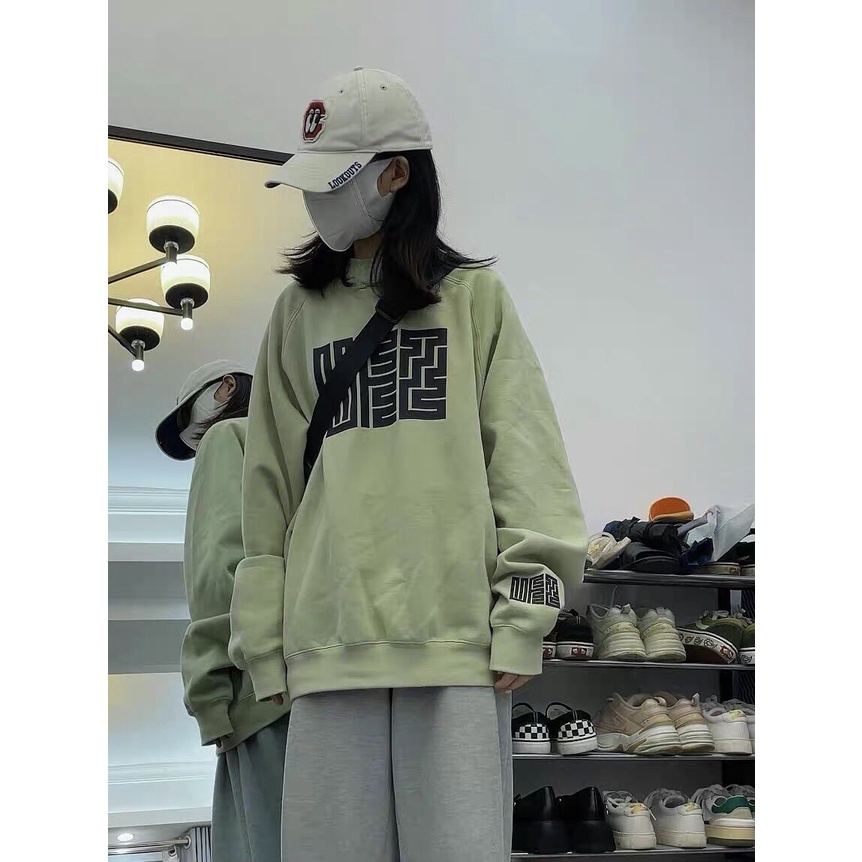 Áo khoác nỉ form rộng - áo khoác nỉ ngoại chất dày mịn màu xám có họa tiết - AK06