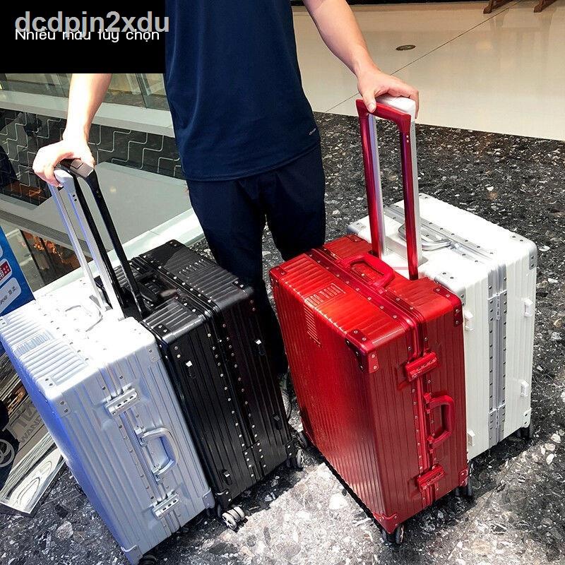 yangKhung nhôm retro hành lý nữ Xe đẩy nam 24 hộp mật khẩu Sinh viên 20 inch Phiên bản Hàn Quốc Hành lý sinh viên 26 val