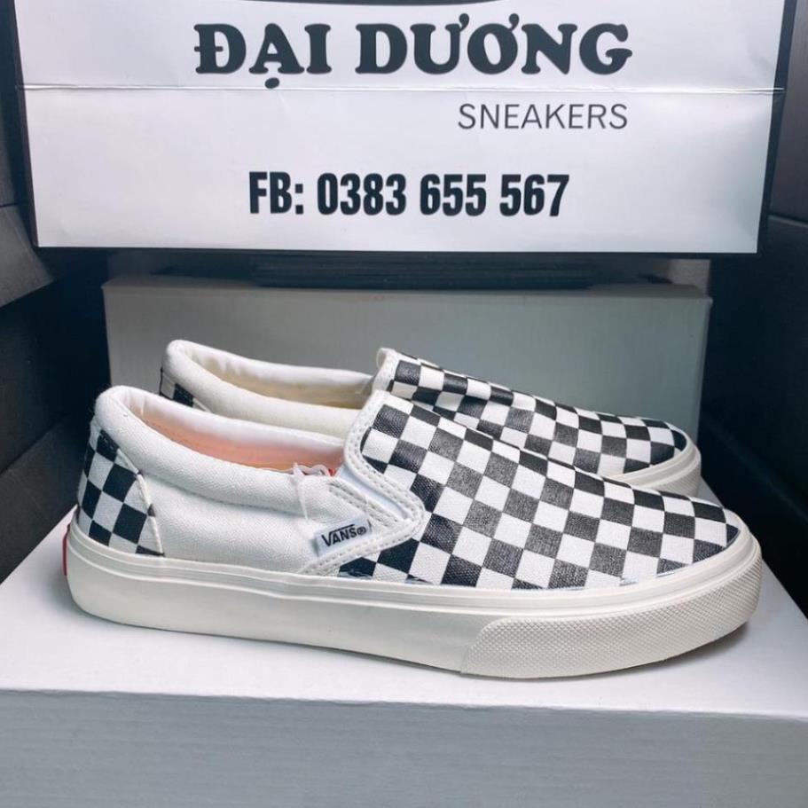 ⚡ Hàng Cao Cấp ⚡ GIÀY 𝐕𝐀𝐍𝐒 VAULT đen Lười CARo vans OLD Đen bản chuẩn hàng trung êm chân dễ phối đồ đủ size 36-43