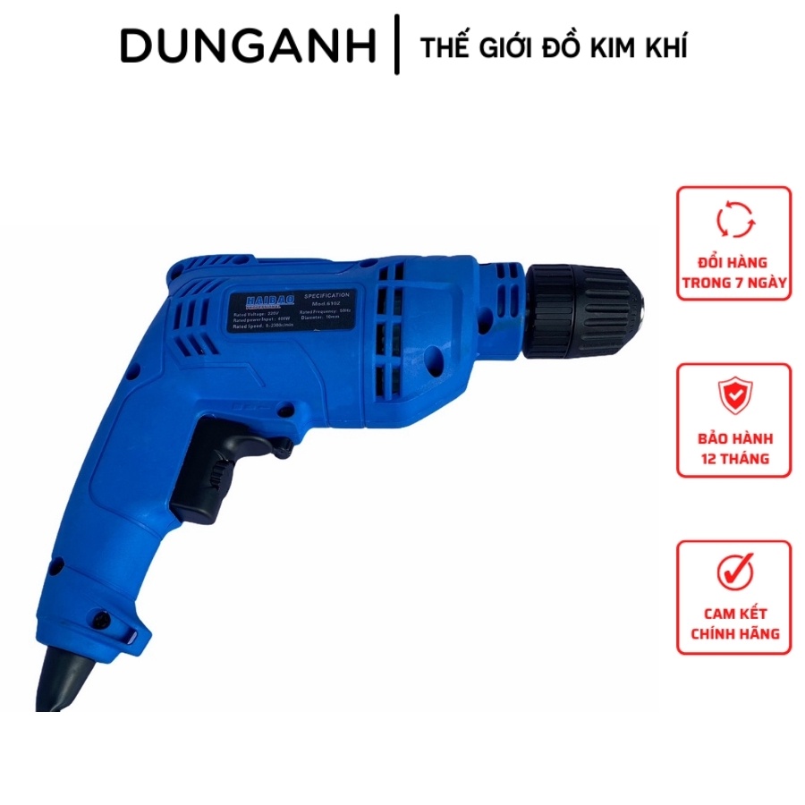 Máy khoan điện Kim Khí Dung Anh, máy khoan bắn vít Haibao 6102 bảo hành 6 tháng