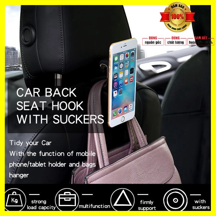 Giá đỡ điện thoại, ipad kiêm móc treo đồ sau ghế trên ô tô, xe hơi JT-G08 - Bảo hành 6 tháng | BigBuy360 - bigbuy360.vn