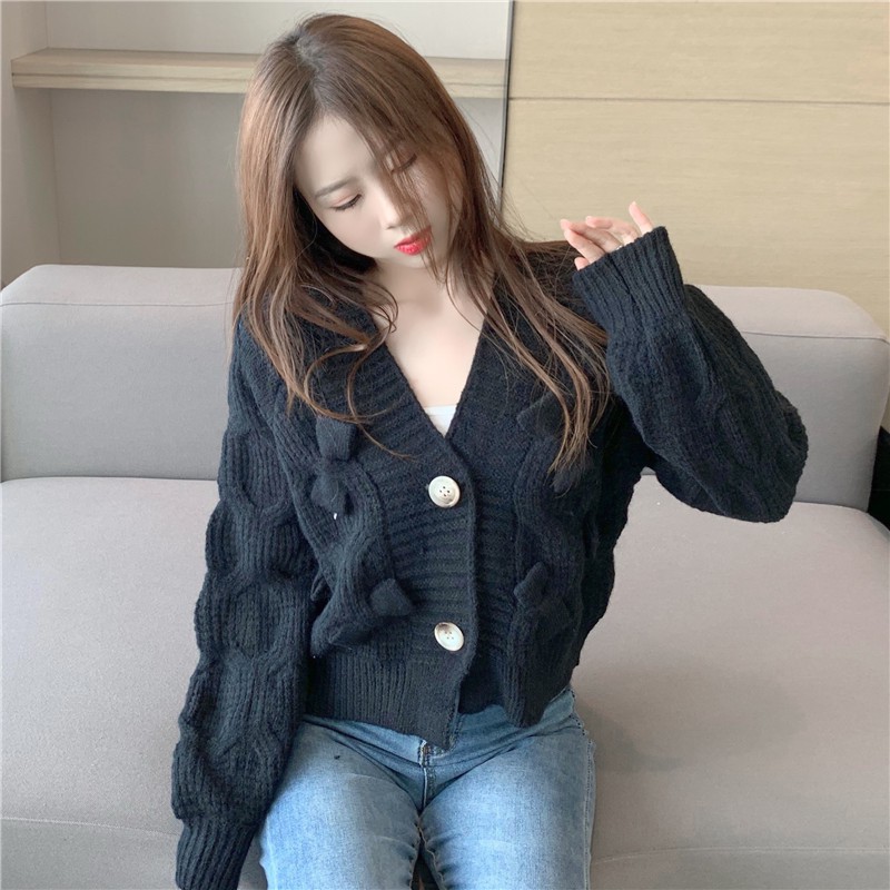 Áo Khoác Len Cardigan Dáng Rộng Thắt Nơ Xinh Xắn Dễ Thương Hợp Thời Trang | BigBuy360 - bigbuy360.vn