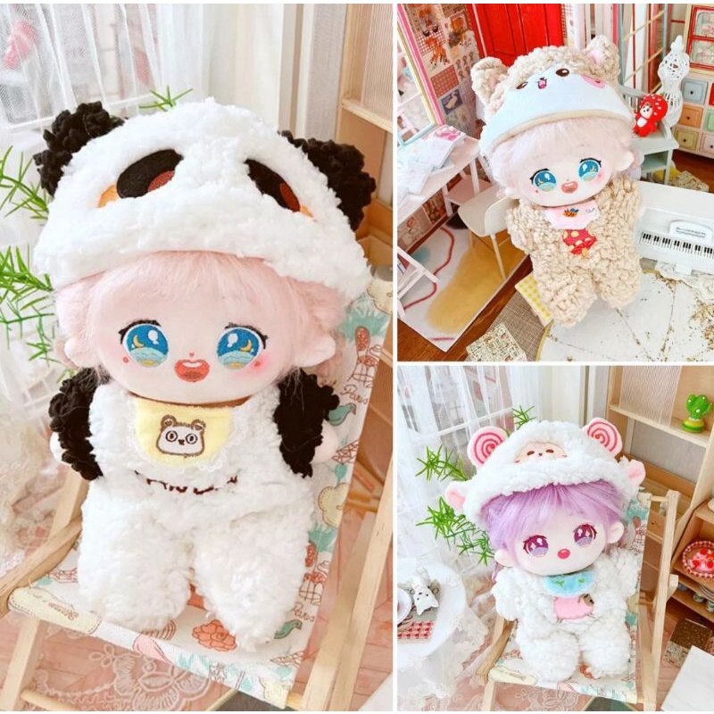 Đồ lông thú xinh xắn cho doll 20cm