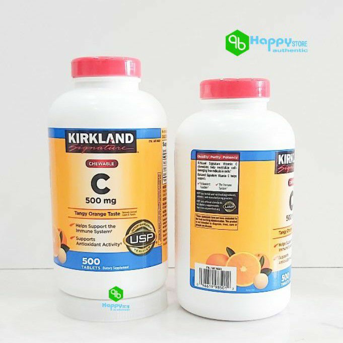 🍊🍊 Viên Ngậm ( Nhai ) Bổ Sung Vitamin C Kirkland, 500mg, Mỹ 🍊🍊 | BigBuy360 - bigbuy360.vn