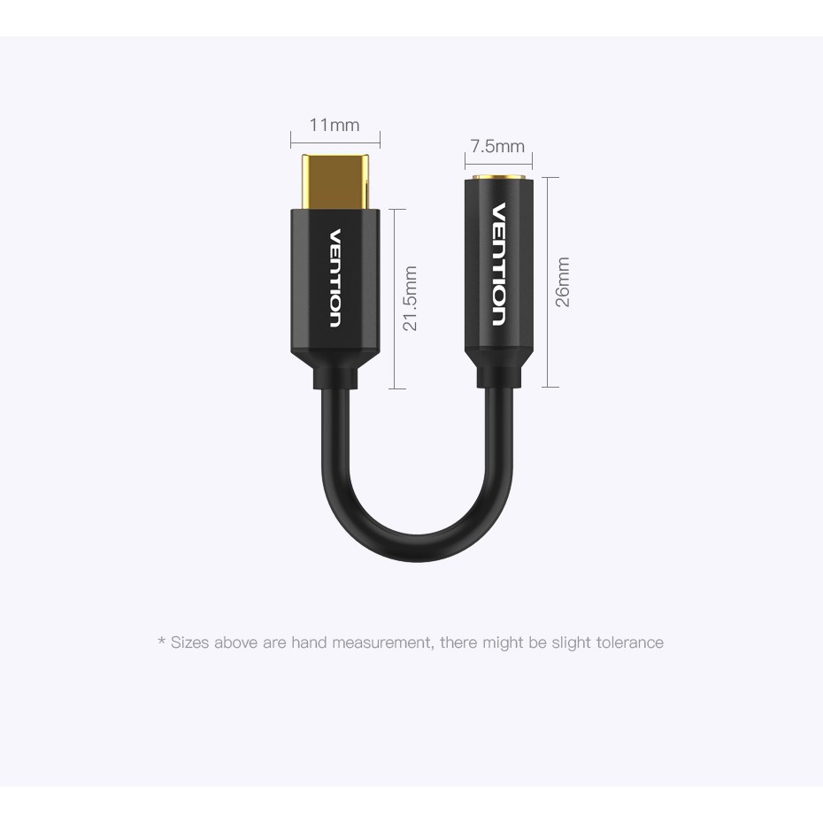 Dây cáp chuyển đổi Vention HIFI CAIT/OMTP USB C sang 3.5mm AUX chất lượng cao