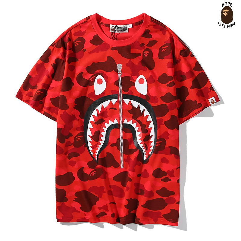 [FREESHIP] Tee Bape Shark, Áo thun Bape Cá mập, Áo phông Bape Cá ngáo 5 màu Camo Bape VN | BigBuy360 - bigbuy360.vn