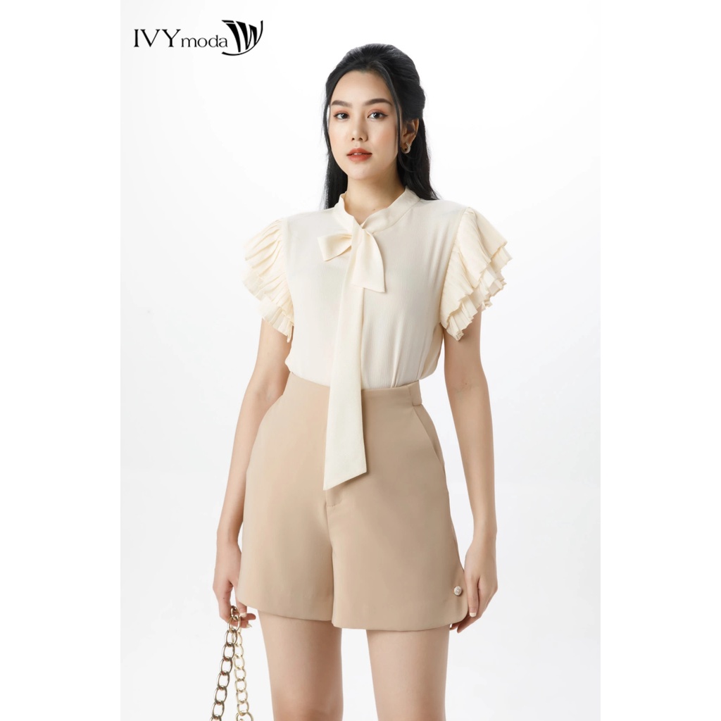 Áo sơ mi nữ cánh tiên IVY moda MS 16B9211