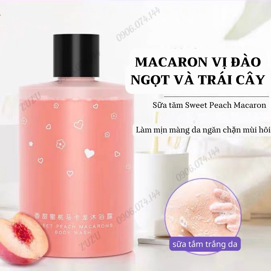 [ST01] CAO CẤP Sữa Tắm Tạo Bọt Trắng Da Tinh Chất Đào Siêu Thơm Sữa Tắm Bồn Trẻ Hoá Da Dưỡng Ẩm