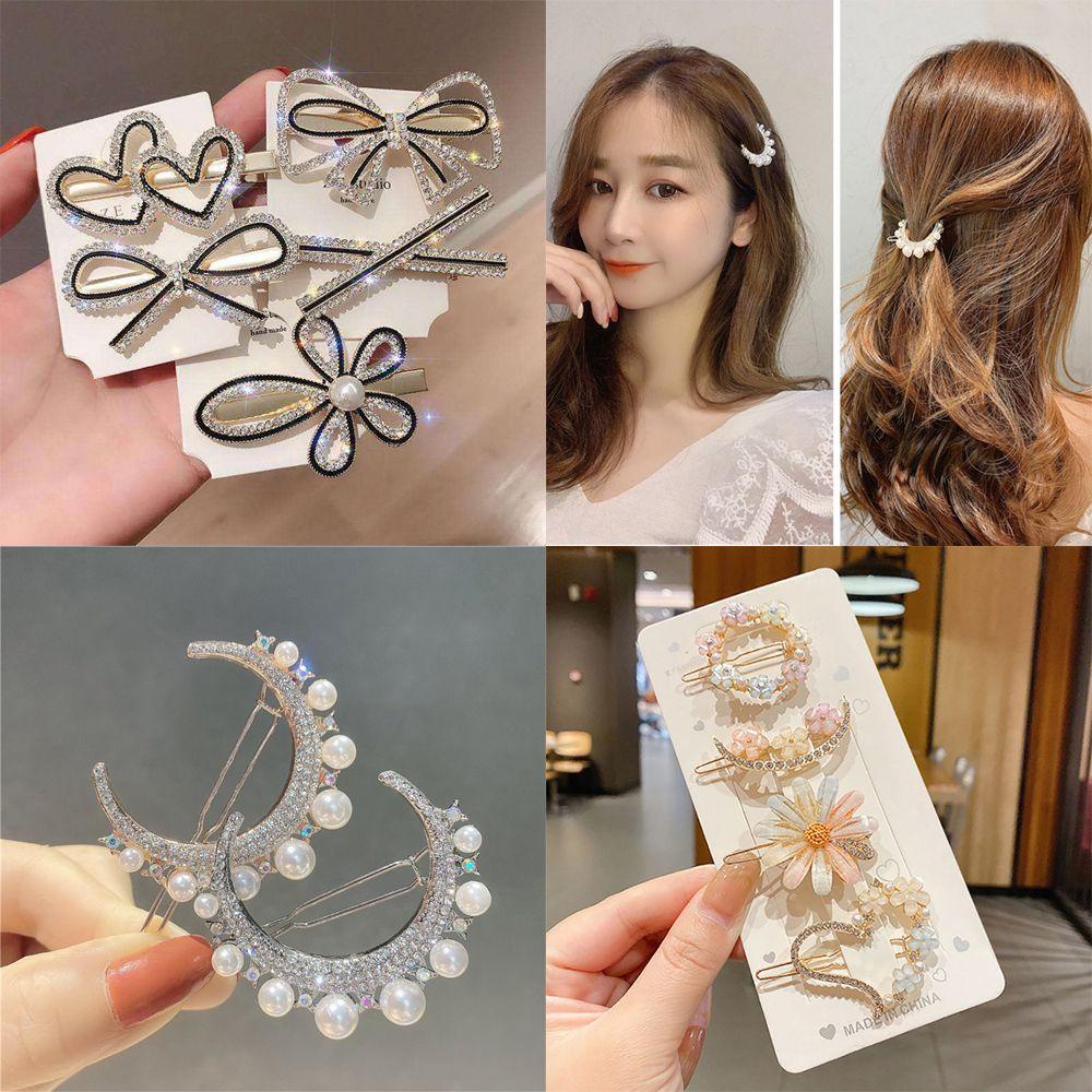 ROWANS Kẹp TóC HìNh Nơ ĐíNh Kim Cương Giả ThờI Trang Cho Nữ