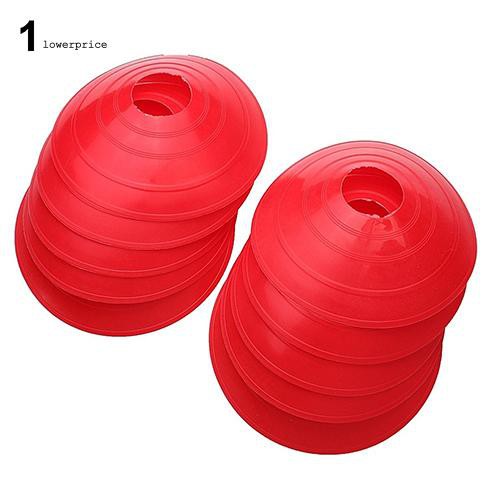 Set 10 đĩa nhựa hình nón dùng để luyện tập bóng đá