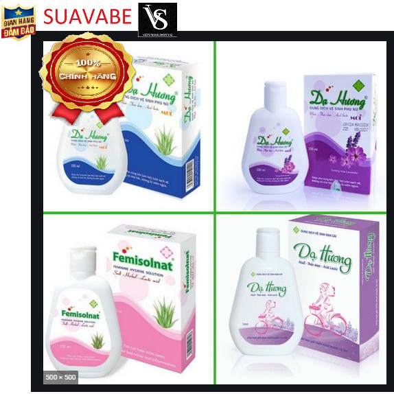 Dung dịch vệ sinh Dạ Hương 100ml (Lavander/ Lô Hội/ Trà Xanh/ Teen)