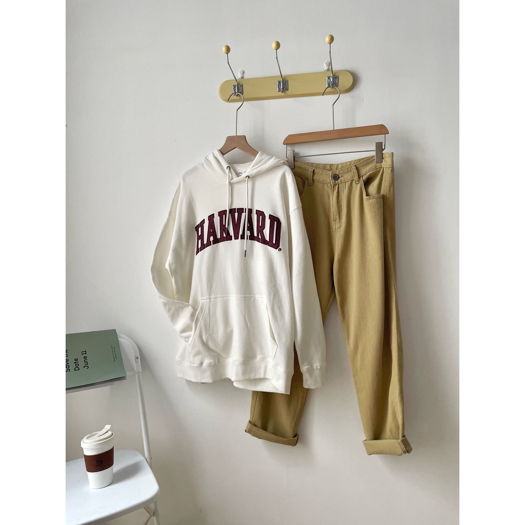 NOBITA HOME - Áo hoodie nỉ bông HARVARD