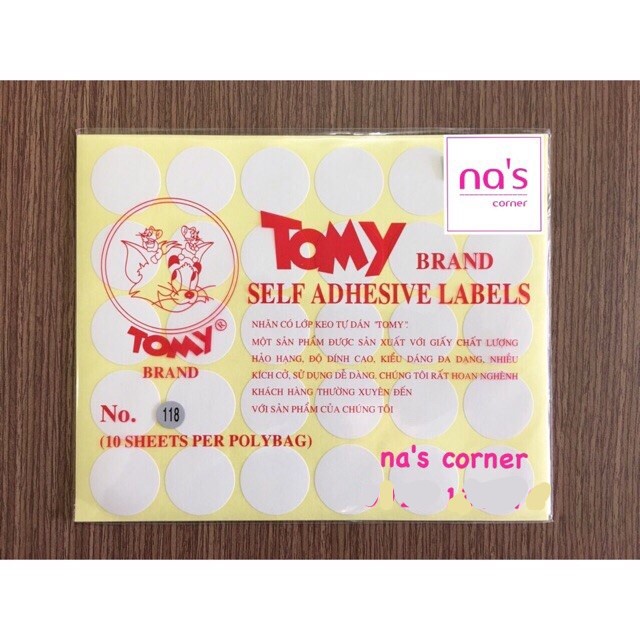 Decal nhãn dán tem dán Tomy nhiều size 10 cái/xấp mã 99-124