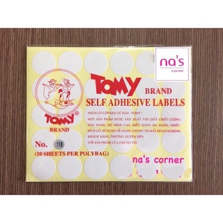 Decal nhãn dán tem dán Tomy nhiều size (10 cái/xấp)