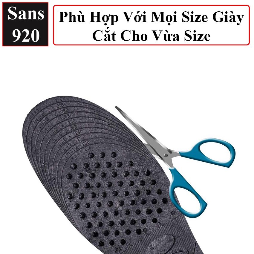 Lót giày tăng chiều cao 3cm 5cm 7cm 9cm Sans920 miếng lót giầy độn đế nâng gót đệm khí nguyên nửa bàn 3P 5P 7P 9P