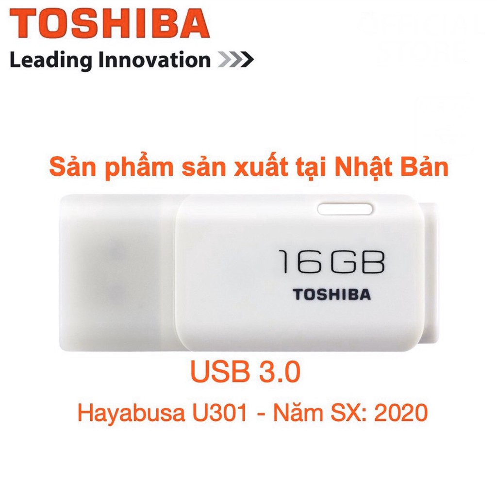 USB 3.0 Toshiba - Sản xuất tại Nhật Bản -Hayabusa U301-16GB-32GB-64GB- Bảo Hành 5 Năm- Chính Hãng FPT