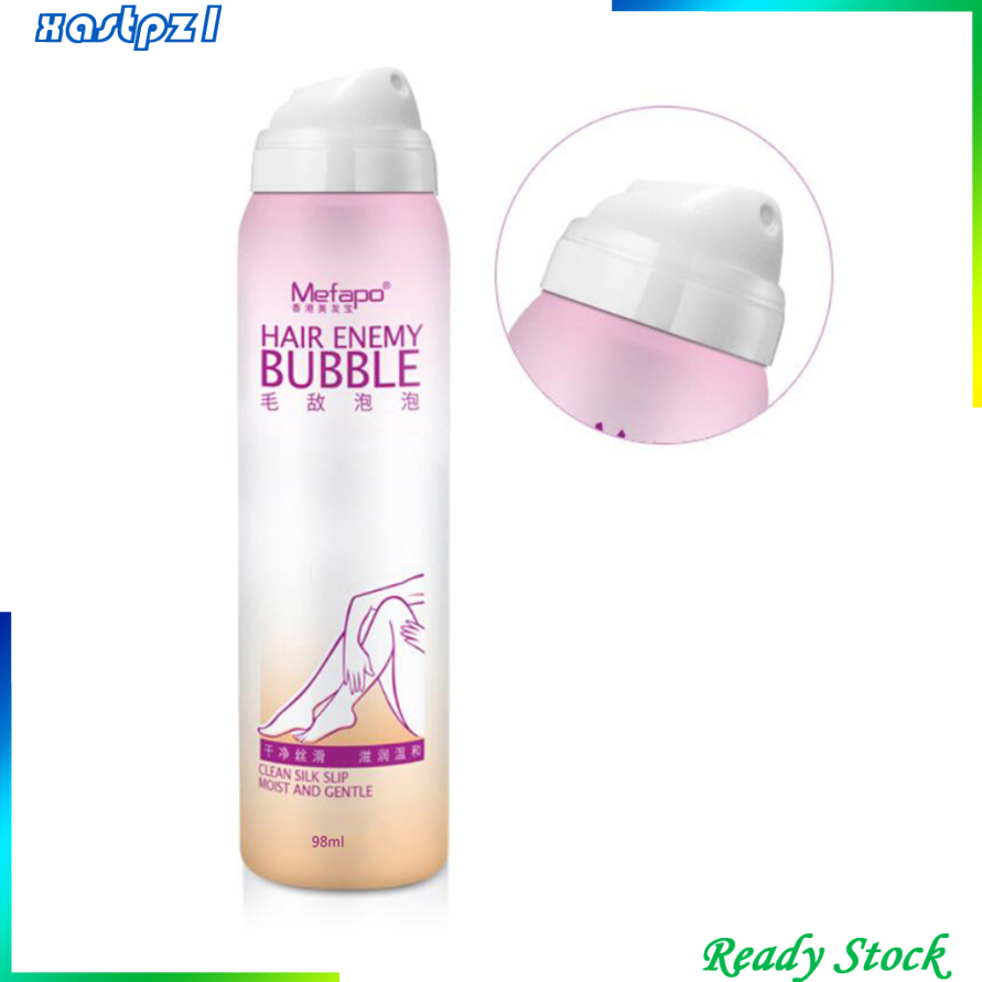 [Ready Stock]Hair Removal Cream No Damage Pain Mousse Spray Foam Creams Depilatories 98ml