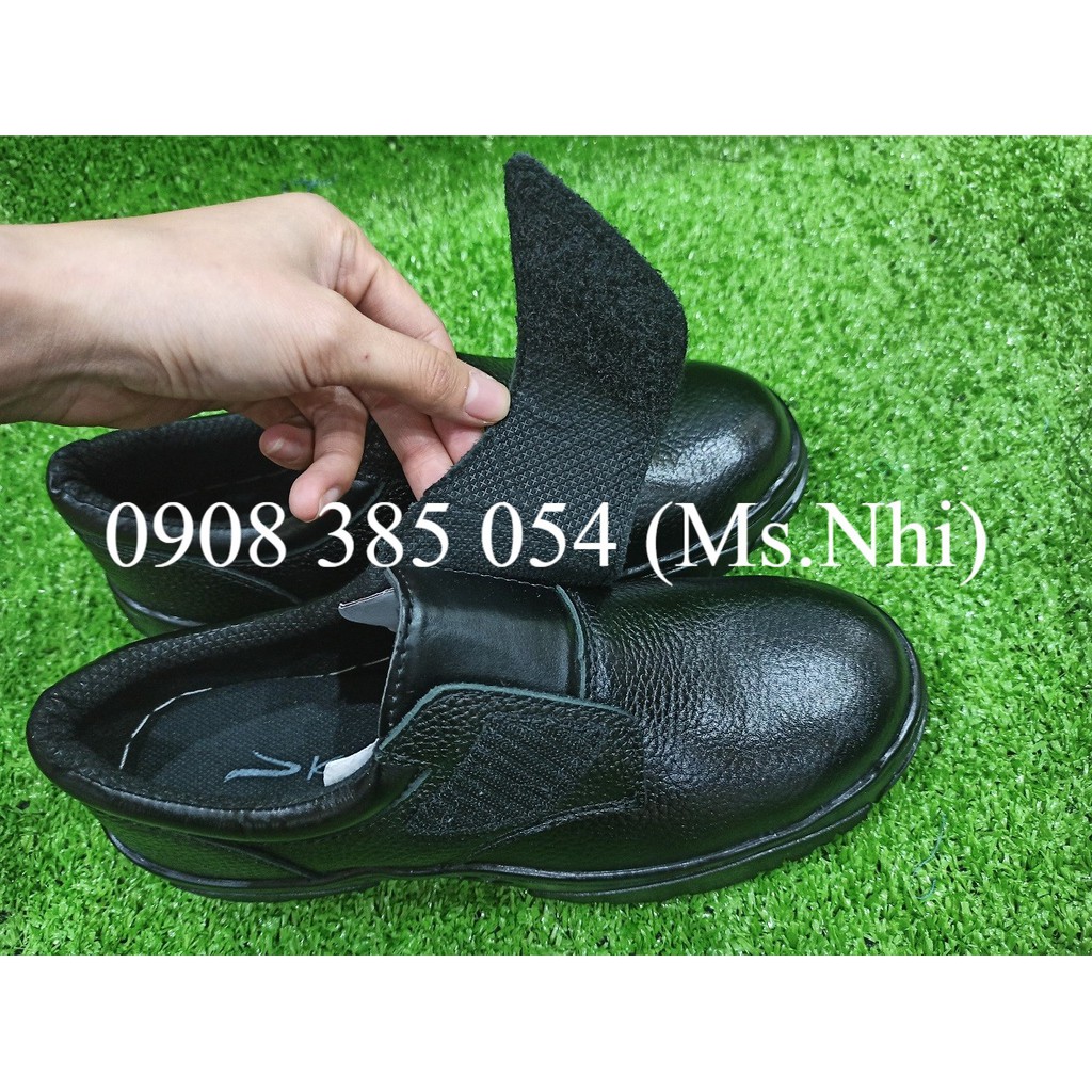 Giày bảo hộ lao động Kcep chất liệu da bò mũi thép đế cao su- Kiểu dáng đa dạng- Hình thật