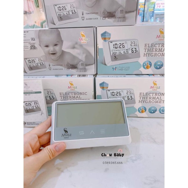 Nhiệt kế đo độ ẩm và nhiệt độ Moaz Bebe MB-027