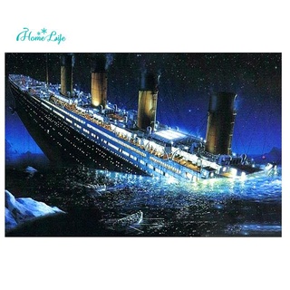 Tranh Đính Đá Kim Cương Toàn Bộ Hình Vẽ Tàu Titanic