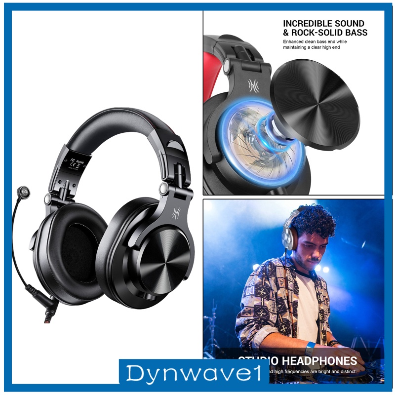 [DYNWAVE1] A71 Over-Ear DJ Wired Headphones Professional for Studio Monitor Headsets