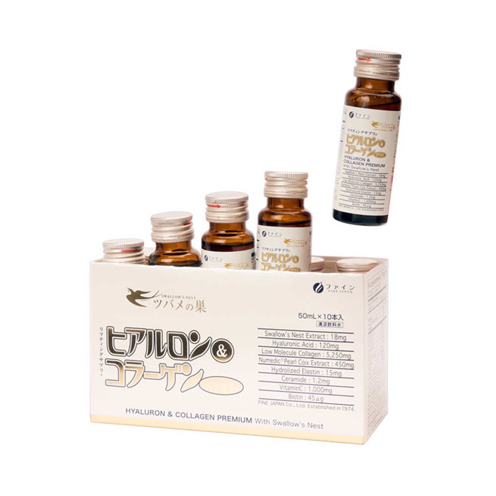 Nước uống Collagen Yến Fine Japan H&C Premium with Sallownest`s Bird