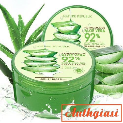 Gel lô hội Nature Republic Aloe Vera 92% cấp ẩm 300ml