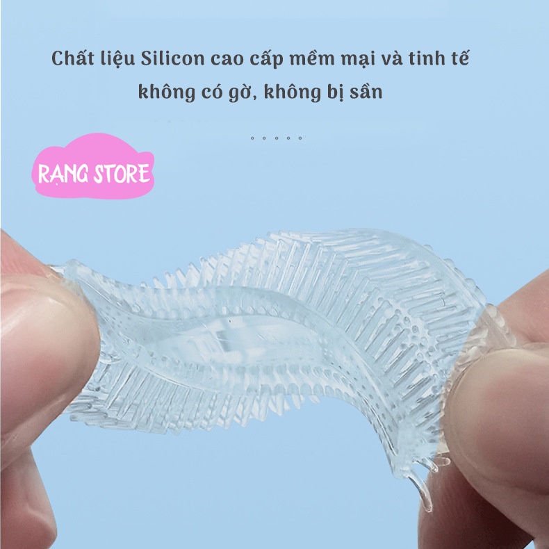 Bàn chải đánh răng cho bé silicon hình chữ U hươu cao cổ